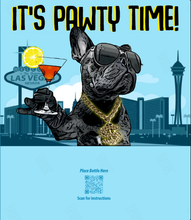 Load image into Gallery viewer, Boozy Greeting Card: It's Pawty Time (FRONT))